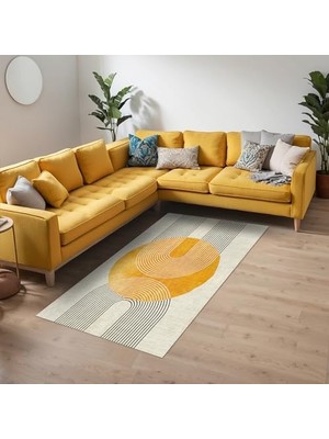 Defne Store Trana Kadife Kaymaz Pamuk Tabanlı Yıkanabilir Antibakteriyel Salon Halısı 160X230