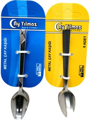 Store 6 Parça  Metal Çay Kaşık