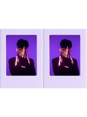 Defne Store Mini Film Uyumlu Lila 2'li Mıknatıslı Fotoğraf Çerçevesi Seti