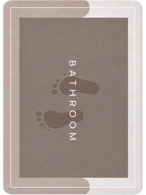 Bg Sihirli Banyo Paspası, Su Emici, Kaymaz Tabanlı, Farklı Model Seçenekleri (Dikdörtgen-2)