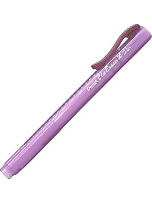Defne Store Şeffaf Gövdeli Clic Eraser 2 Sürgülü Kalem Silgi, Kırmızı
