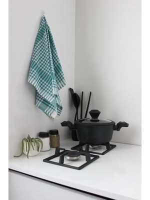 Defne Store 1 Adet Pötikareli Mutfak Kurulama Bezi, Beslenme Örtüsü, Yeşil, 45 x 65