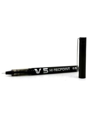 Defne Store V5 Hi-Tecpoint Roller Kalem, 0.5 mm Iğne Uç, Siyah
