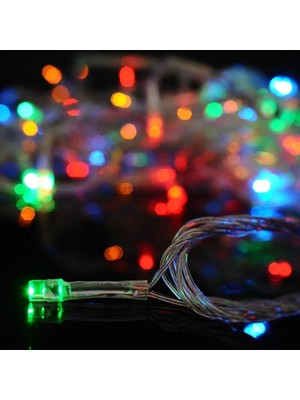 Store 10 Metre 100 Ledli 8 Fonksiyonlu Karışık Renkli Rgb LED Lamba