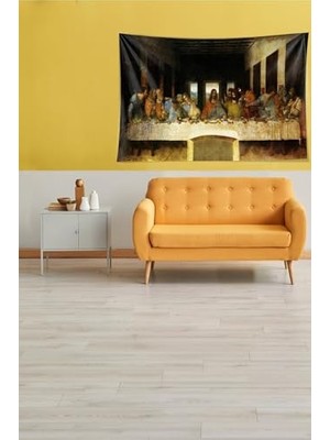 Defne Store Bej Son Akşam Yemeği Leke Tutmaz Kadife Kumaş Duvar Örtüsü Duvar Halısı Tapestry YWLL404,100 x 140