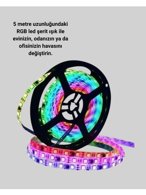 Store Kumandalı 5 Metre Şerit LED Dekoratif Aydınlatma