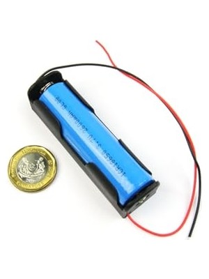 Defne Store Tekli 1'li 18650 Pil Yuvası, Kablolu Tutucu, 3.7V Pil Şarj Kutusu