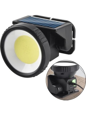 Store WH-9968B Cob 2 Beyaz + 2 Kırmızı Işık 4 Modlu Solar Kafa Lambası