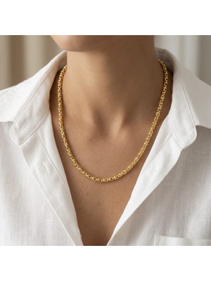 Mith Sb Takı Doç Zincir Kolye | 14K Altın Kaplama 50 cm