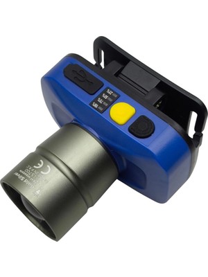 Store GS-15700 20W 2000 Lümen Sarı Beyaz Işık Zoomlu Şarj Edilebilir Kafa Feneri