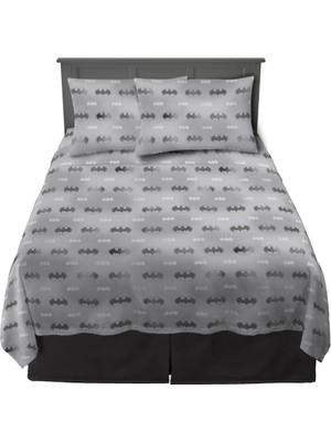 Store Koleksiyon Batman Yatak Süper Yumuşak Mikrofiber Çarşaf Seti, Queen, College Dorm Essentials (Resmi Lisanslı Ürün)