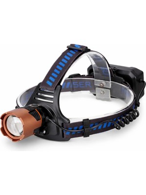 Store Bd-49 10W Tg LED Alüminyum Alaşımlı Zoomlu Type-C Şarjlı Kafa Feneri
