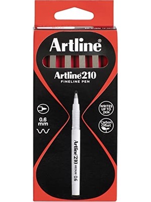 Defne Store 210N Keçe Uçlu Yazı Kalemi, Uç: 0,6 Mm, Kırmızı