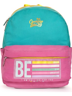 Store Be Happy Ön Cepli Unisex Çocuk Anaokulu Çantası Turkuaz
