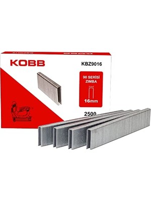 Defne Store KBZ9016 16 mm 2500 Adet 90 Serisi Ağır Hizmet Tipi Zımba Teli, Gri