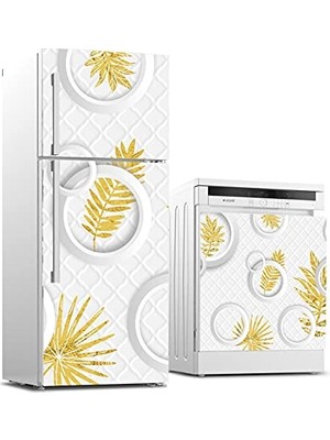 Defne Store 3D Kelebekler Desenli Beyaz Eşya Buzdolabı ve Bulaşık Makinesi Sticker Kaplama