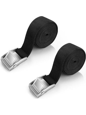 Defne Store 2 Adet 3 M Gergi Kayışı; Ayarlanabilir Bağlama Kayışı, Mandallı Gergi Kayışları, Sağlam Cırcır Kayışı, Sabit, Otomobil, Bisiklet, El Arabası, Motosiklet, Bagaj, Kamp Için (Siyah)