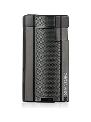 Defne Store MGM04-2 Delicili Çift Jet Alev Gunmetal Çakmak
