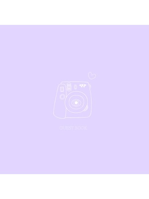 Defne Store Capturing Special Moments With Friends And Family, Polaroid Photo Memory Book - Large Size 8.5 x 8.5 - Purple, Polaroid Guest Book