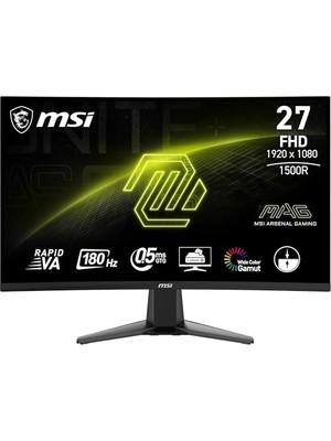 Defne Store Mag 27C6F 27" Fhd 16:9 Kavisli 1500R Rapid Va 180Hz 1ms Adaptive-Sync Oyuncu Monitörü