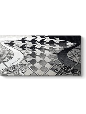 Defne Store Mc Escher Gece ve Gündüz Tablosu 160 x 80