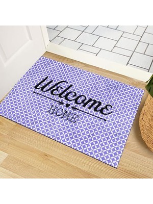 Defne Store Geometrik Desenli Kapı Önü Paspası, Ev, Ofis ve Dış Mekân Kullanımı, 45X65
