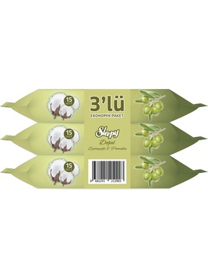 Pamuk Zeytin Cep Mendili 12X3X15 (540 Yaprak)