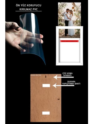 Yhfoto 9 Adet A4 Siyah Mdf 21X30 & Sertifika Siyah 21 x 30