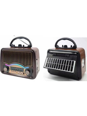 Aydogan's Ayd Nostaljik Tasarım Bluetooth / USB / Sd Kartlı Taşınabilir Şarjlı Radyo RT-772