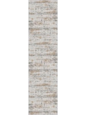 Viva Home Makinede Yıkanabilen Kaymaz Tabanlı Vintage Kesme Yolluk AR648, Bej, 60 x 120