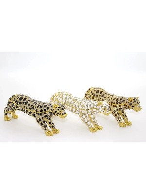 Pileli Store Swaroski Taşlı Leopar ALK2078