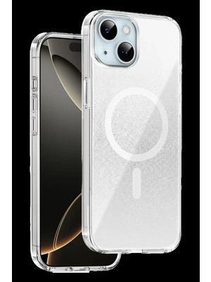 Bezos Onegif Apple iPhone 14 Uyumlu Sora Simli Magsafe Kapak - Beyaz