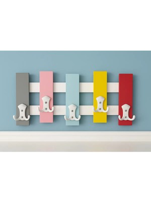 Kitchen Line Colorhook 5’li Renkli Duvar Askısı