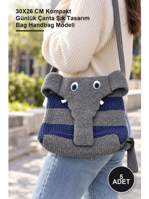 Yenilig 5 Adet Çanta Mahendra-2 – 30X26 cm Kompakt Günlük Çanta Şık Tasarım Bag Handbag Modeli