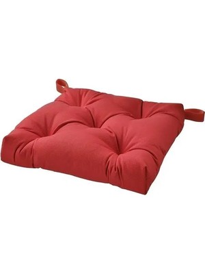 IKEA Malında Sandalye Minderi , Koyu Kırmızı, 40/35X38X7 cm
