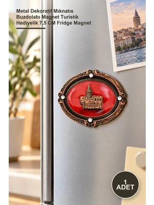 Yenilig 1 Adet Istanbul Temalı Magnet – Metal Dekoratif Mıknatıs Buzdolabı Magnet Turistik Hediyelik 7,5 cm Fridge Magnet
