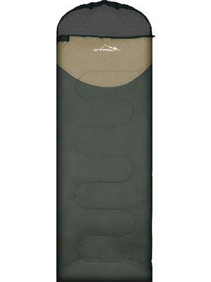 Nurgaz Campout Uyku Tulumu 4-12℃ Sıcaklık Limitleriyle Polikoton Astar 190+30x75 cm