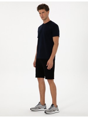 Pierre Cardin Siyah Regular Fit Örme Şort 50310567 VR046