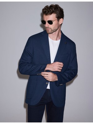 Pierre Cardin Lacivert Slim Tailored Fit Ceket 50331732 VR033