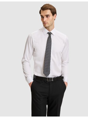 Pierre Cardin Beyaz Non Iron Kolay Ütülenebilir Slim Fit Uzun Kollu Basic Gömlek 50331446 VR013