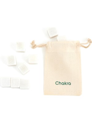 Chakra Buz Taşı Seti 2x2 cm  Beyaz