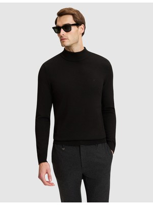 Pierre Cardin Siyah Slim Fit Basic Kazak 50331459 VR046