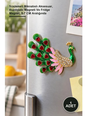 Yenilig 1 Adet Taşlı Magnet – Süslemeli Mıknatıslı Aksesuar, Buzdolabı Magneti ve Fridge Magnet, 5-7 cm Aralığında