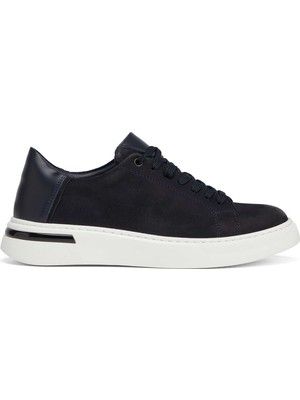 Tergan Lacivert Hakiki Deri Erkek Sneaker - E26S1AY57847-C39