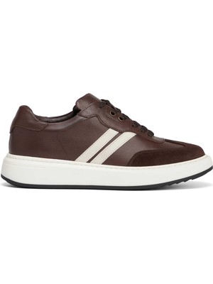 Tergan Kahverengi Hakiki Deri Erkek Sneaker - E26S1AY57841-A24
