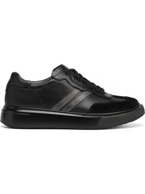 Tergan Siyah Hakiki Deri Erkek Sneaker - E26S1AY57841-A23