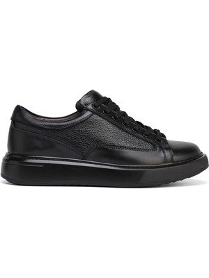 Tergan Siyah Hakiki Deri Erkek Sneaker - E26S1AY57843-A23