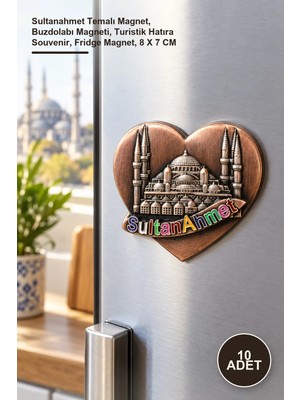 Yenilig 10 Adet Yöresel Sultanahmet Magnet – Sultanahmet Temalı Magnet, Buzdolabı Magneti, Turistik Hatıra Souvenir, Fridge Magnet, 8 x 7 cm