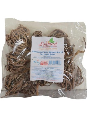 Valor Fatma Ana Eli Otu Meryem Ana Eli Otu 100 gr Paket