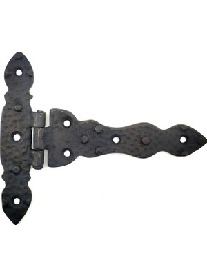 Valor Antika Tarz Dekoratif Pirinç Kuyruklu Düğmeli Menteşe No2 - 138X167 Mm, Oksit